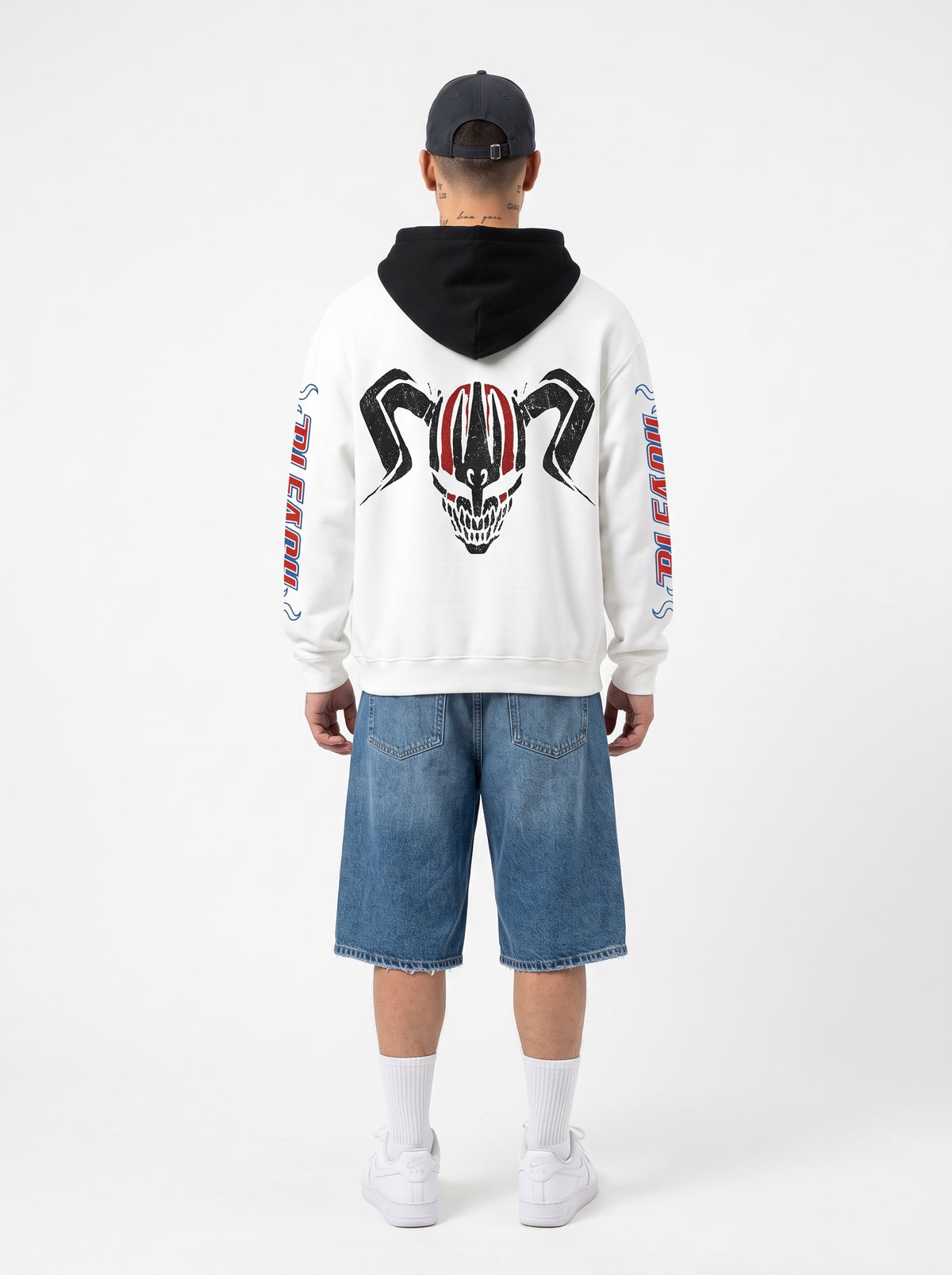 Hoodie Bleach Black
